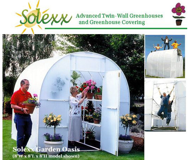 Picture of Solexx Gardener's Oasis 8x8 Greenhouse