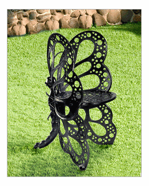 Picture of Butterfly Garden Chair by Flowerhouse - Black