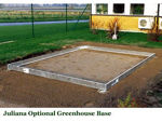 Picture of Juliana Basic 300 Cold Weather Greenhouse with Heater, Base Kit, and Vent Opener