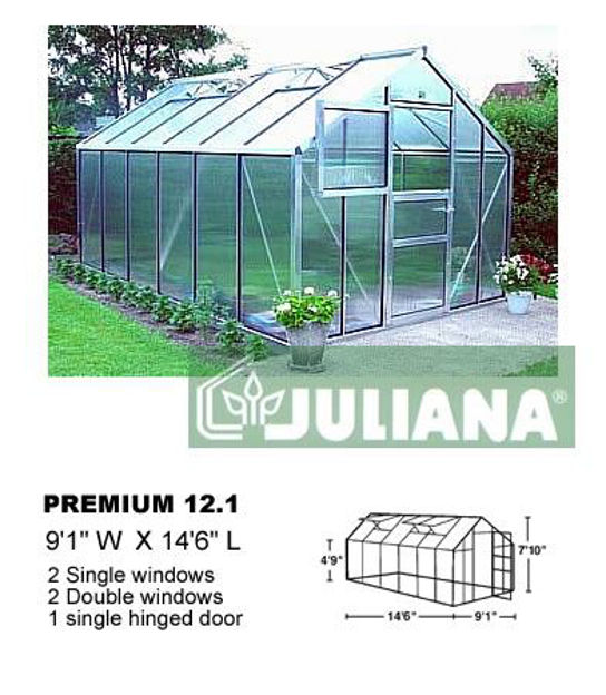 Picture of Juliana Premium 13.0 Cold Weather Greenhouse with Heater, Base...