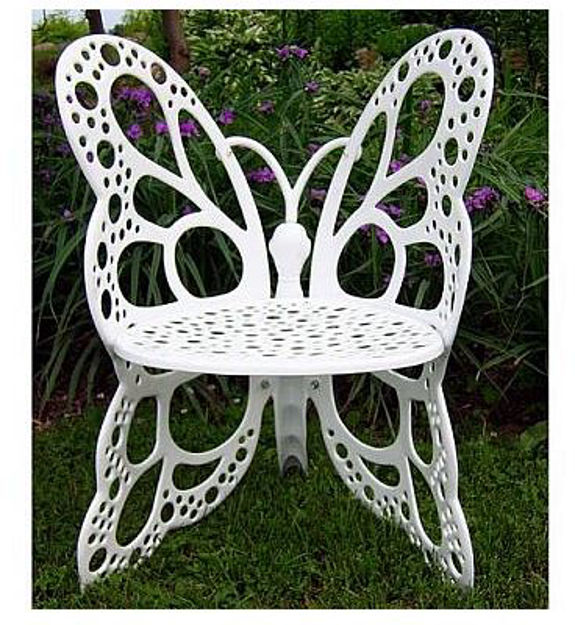 Picture of Butterfly Garden Chair by Flowerhouse - White