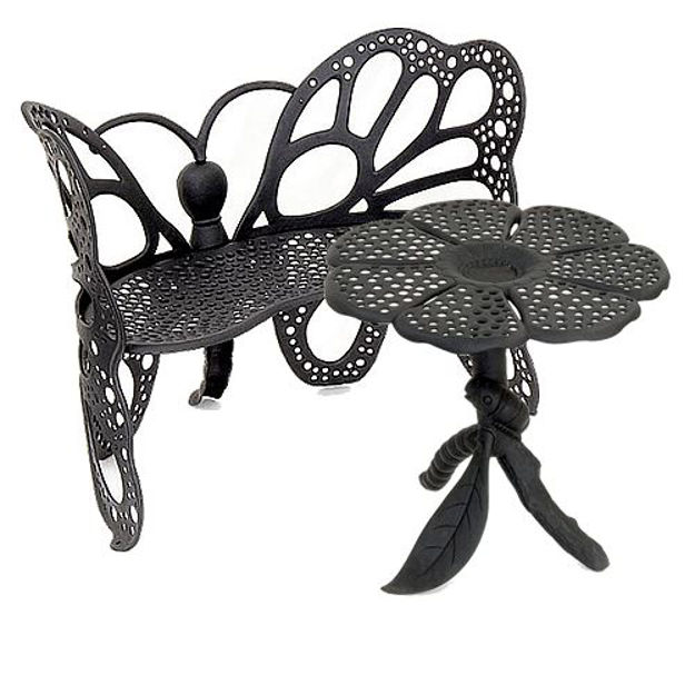 Picture of Butterfly Garden Furniture Set - Bench & Table