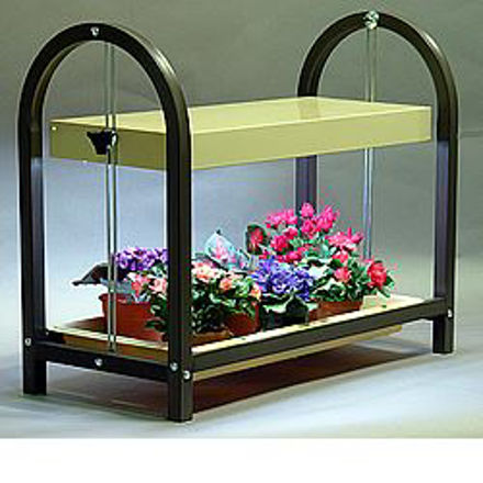 Picture of Compact Lite Single Shelf Brown Plant Cart