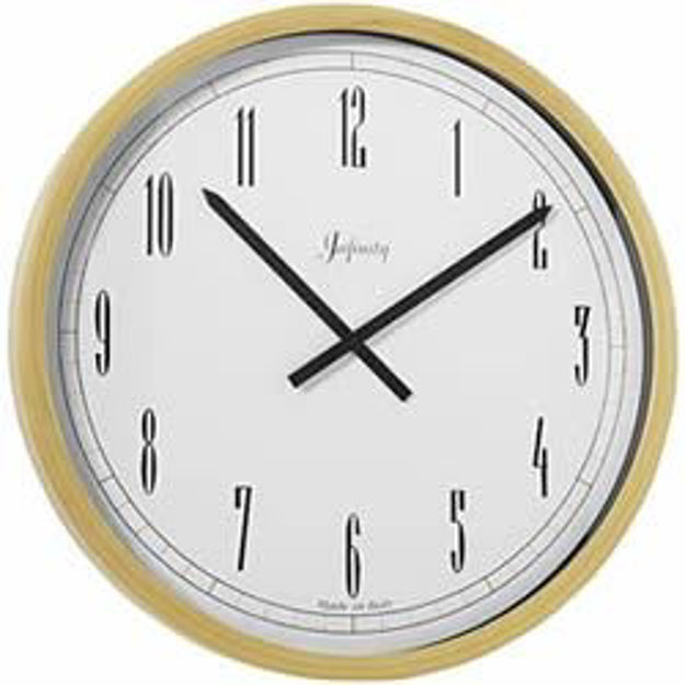 Picture of Infinity Instruments Italian Beech Natural Finish Wall Clock