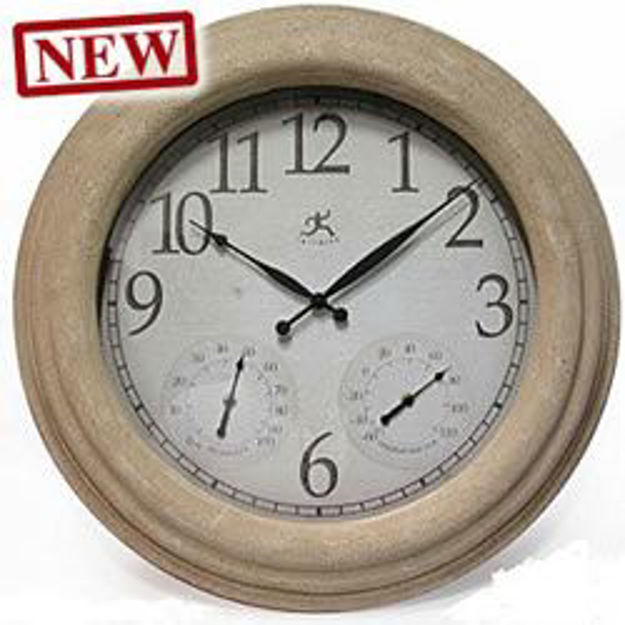Picture of Infinity Instruments Slate Clock with Thermometer and Hygrometer