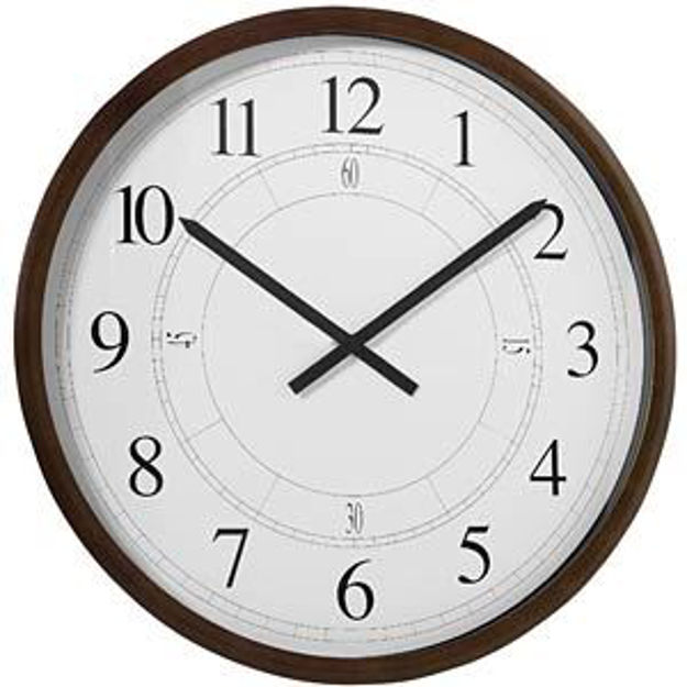 Picture of Infinity Instruments Italian Beech Walnut Finish Wall Clock