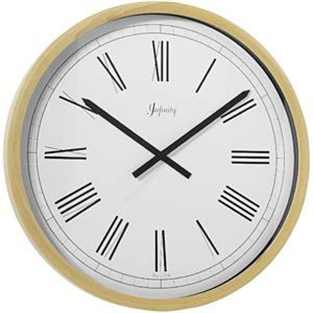 Picture of Infinity Instruments Italian Beech Natural Finish Wall Clock...