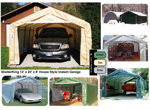 Picture of 12 x 20 x 8 House Style Portable Garage