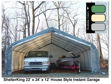 Picture of 22 x 24 x 12 House Style Portable Garage