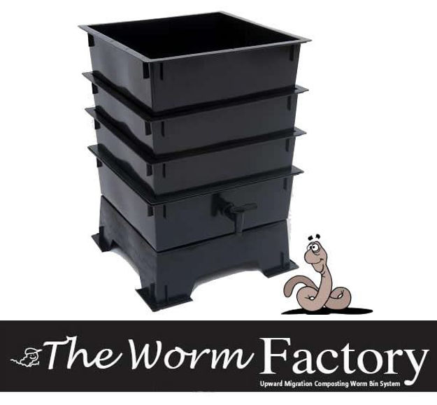 Picture of Worm Factory® Composting System - Five Tray - Black