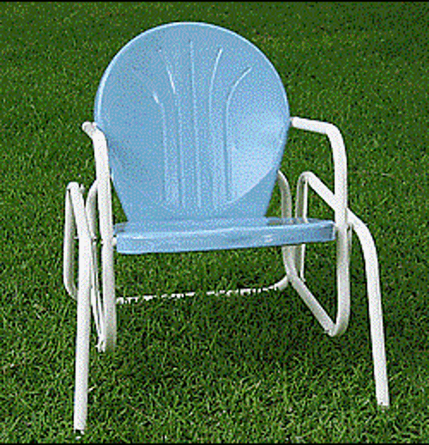 Picture of 1950 Retro Metal Single Lawn Glider
