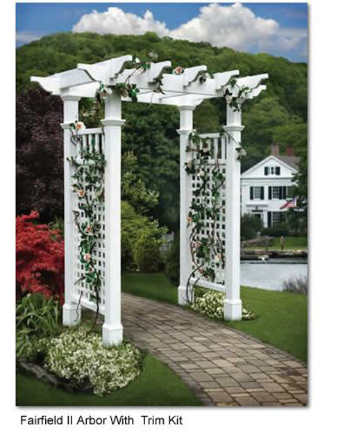 Picture of Fairfield II Vinyl Arbor with Trim Kit