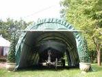 Picture of ShelterKing 12 x 24 x 8 Extended Round Portable Garage
