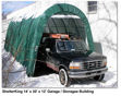 Picture of ShelterKing 14 x 30 x 12 Round Style Portable Garage