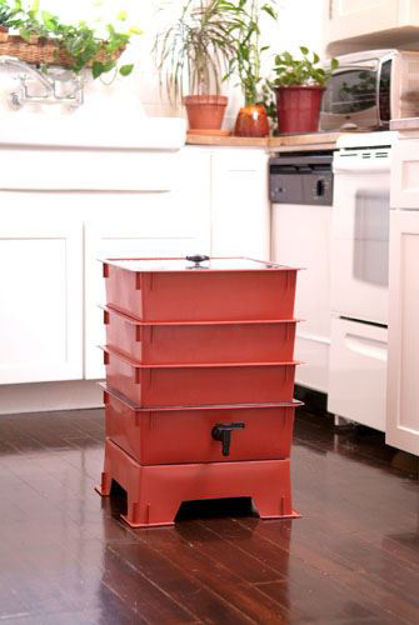 4SeasonGreenhouse. Worm Factory Worm Composter - Five Tray - Terracotta