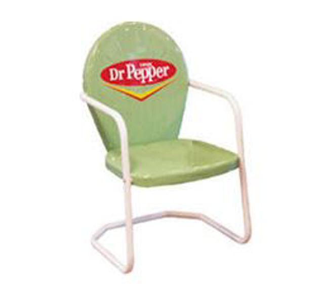 Picture of 1950 Retro Metal Dr. Pepper Lawn Chair