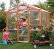 Picture of Alameda 7' W x 4' L Redwood Greenhouse kit