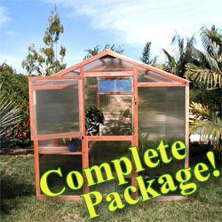 Picture of Alameda Package 9' W x 20' L Redwood Greenhouse