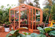 Picture of Riverside 9' W x 24' L Redwood Greenhouse kit