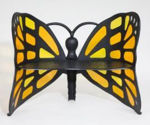 Picture of Butterfly Bench by Flowerhouse - Stained glass