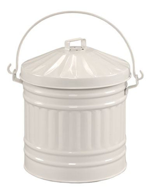 Picture of Metal Compost Bucket w/Enamel finish