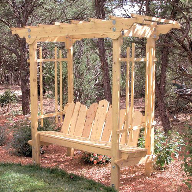 Picture of Traditional Garden Arbor with Seat - 6ft.