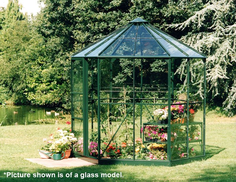 4SeasonGreenhouse. Halls Hexagonal Greenhouse Green