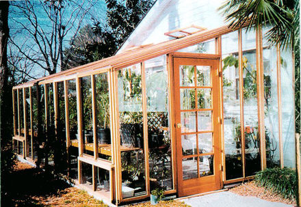 Picture of Sonoma 4'W x 12'L Redwood Lean-To Greenhouse