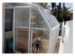 Picture of Eco SunRoom 16 Lean-To Greenhouse Kit - Poly