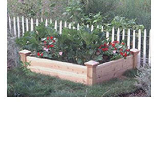 Picture of Raised Planting Beds 3'x3'x13" Flat Finials