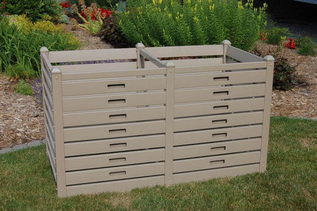 Picture of Dura-Trel Double Wide Compost Bin - Mocha