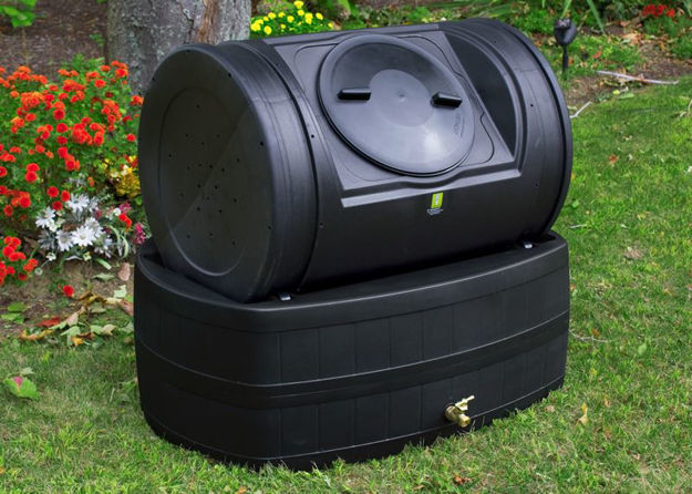 Picture of EZ Compost Tumbler & Rain Wizard Hybrid - Black