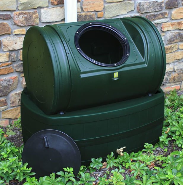 Picture of EZ Compost Tumbler & Rain Wizard Hybrid - Green