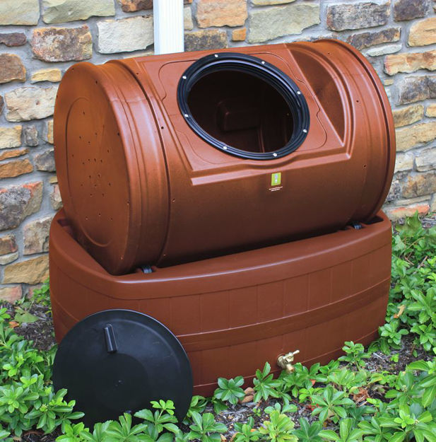 Picture of EZ Compost Tumbler & Rain Wizard Hybrid - Tierra Cotta