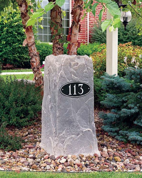 Picture of Dekorra Decorative landscaping Rock 113 with Address Plaque