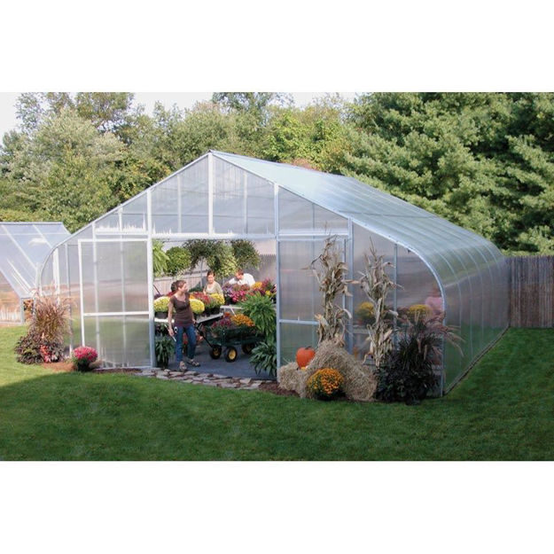 Picture of 26x12x28 Solar Star Gothic Greenhouse with Polycarbonate Top and...