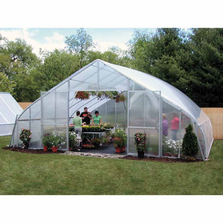 Picture of 30x12x36 Solar Star Gothic Greenhouse with Polycarbonate Ends and...