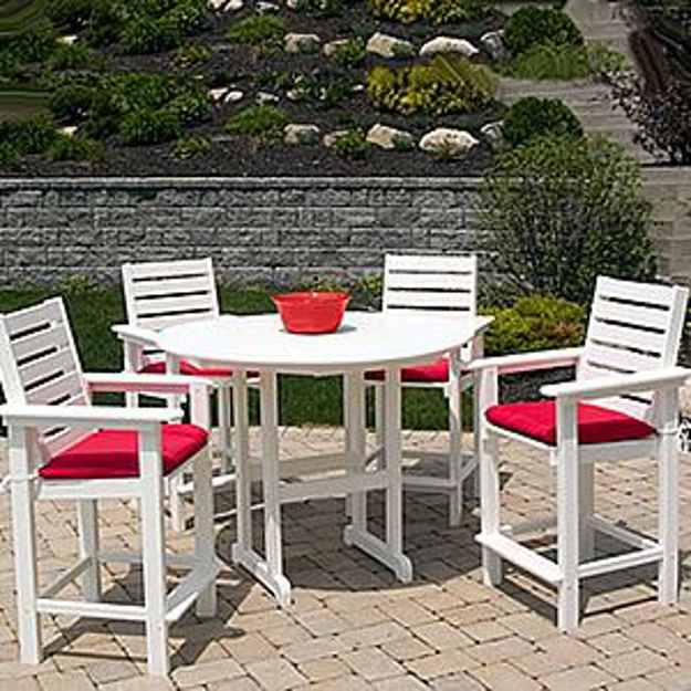 Picture of PolyWood 5 Pc. Set Captain Counter Height Recycled Plastic Set