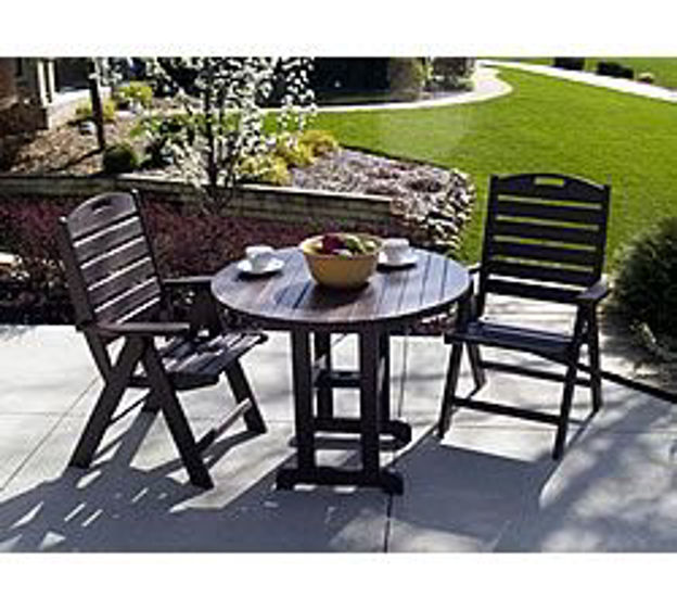 Picture of PolyWood Nautical 3 Pc. Recycled Plastic Highback Set