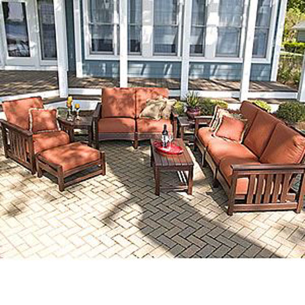 Picture of PolyWood 7 Pc. Club Mission Recycled Plastic Patio Set