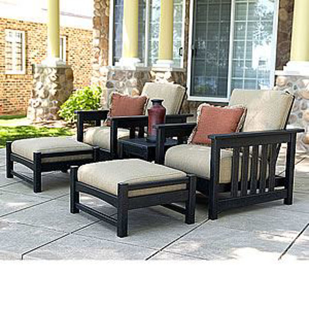 Picture of PolyWood 5-Piece Club Mission Recycled Plastic Lounge Set