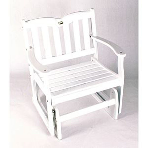 Picture of Jordan Manufacturing 1 Person Glider Chair in White