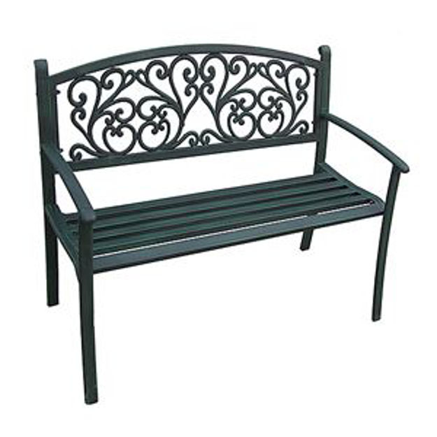 Picture of Jordan Manufacturing Scroll Steel Park Bench