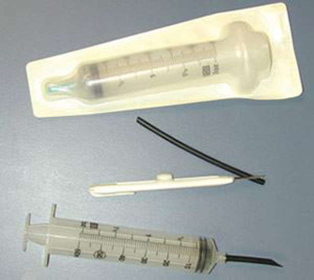 Picture of 0cc Syringe with plastic needle for EC/pH tests