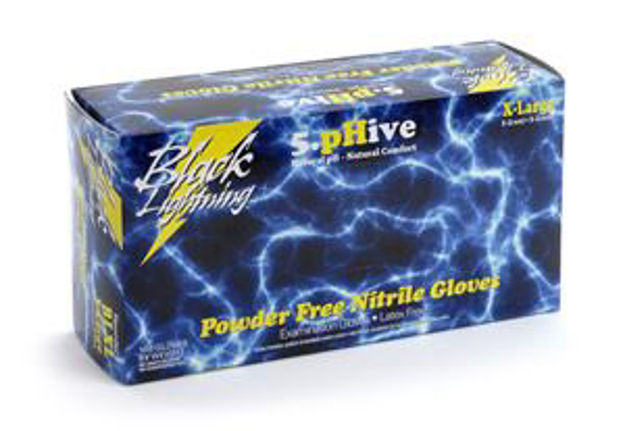 Picture of Black Lightning Gloves, small, pack of 100
