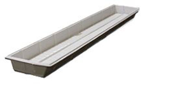 Picture of 92"x24"x4" White Low Tide Tray