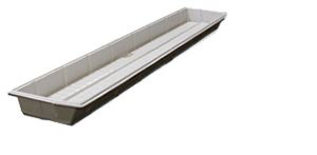 Picture of 44"x6"x4" White Propagation Grow Trays