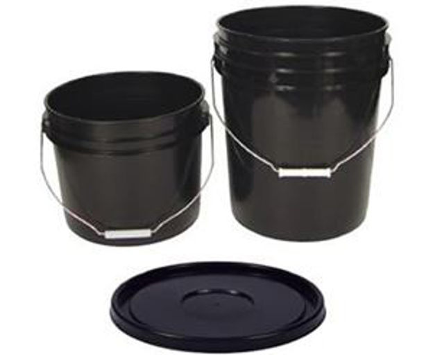 Picture of 5 Gallon Bucket Lid, Black, Pack of 10