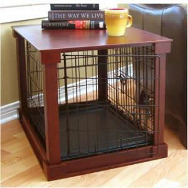 Picture of Dog Crate With Wooden Cover - Medium