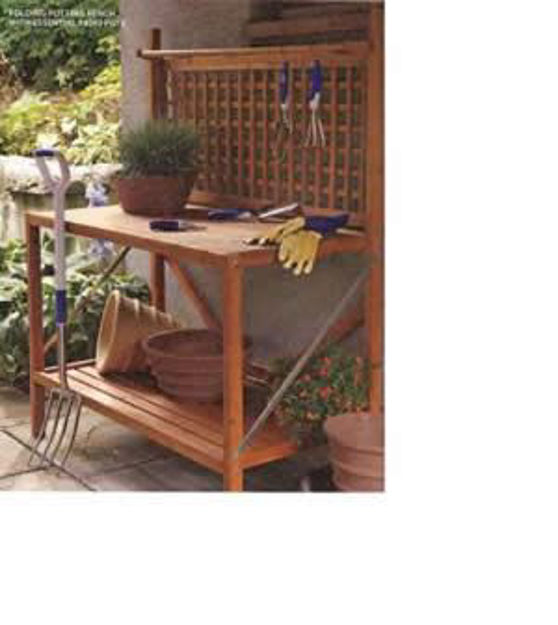 4SeasonGreenhouse. Merry Products Wood Folding Garden Potting Bench